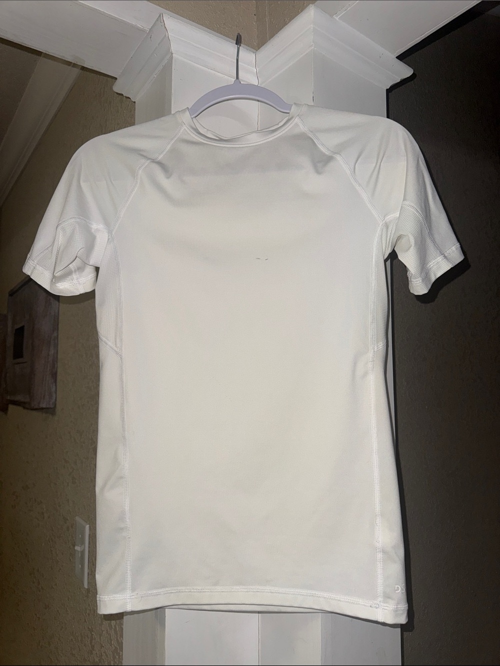 White Short Sleeve Athletic Shirt